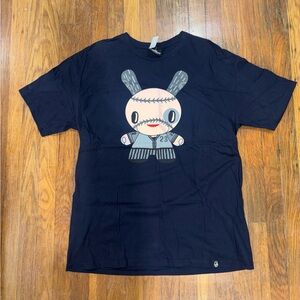 Kid robot Black Graphic T-Shirt Sz:XL